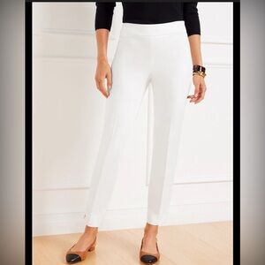 Talbots White Chatham Ankle Pants
